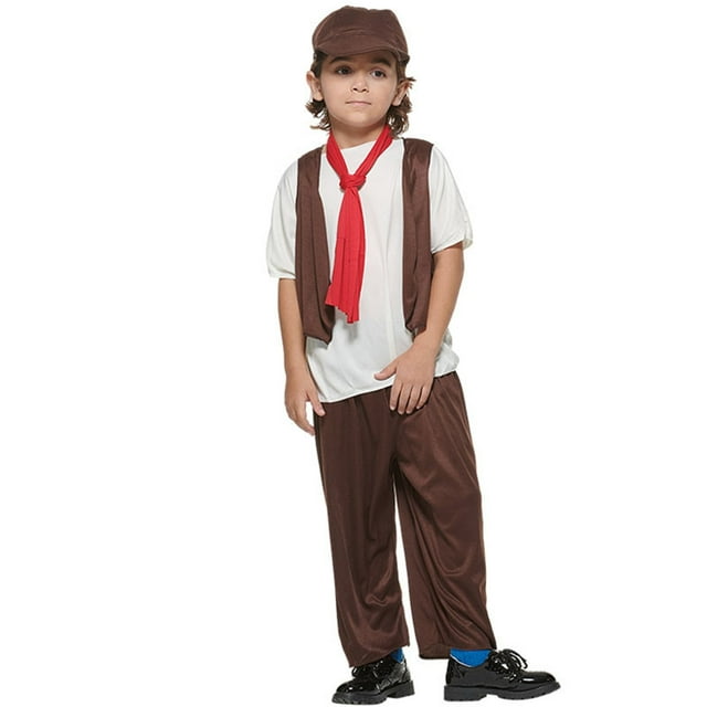 Boys Set for Themed Parties Includes Outfits Shirts Pants and Hats for 5PCS