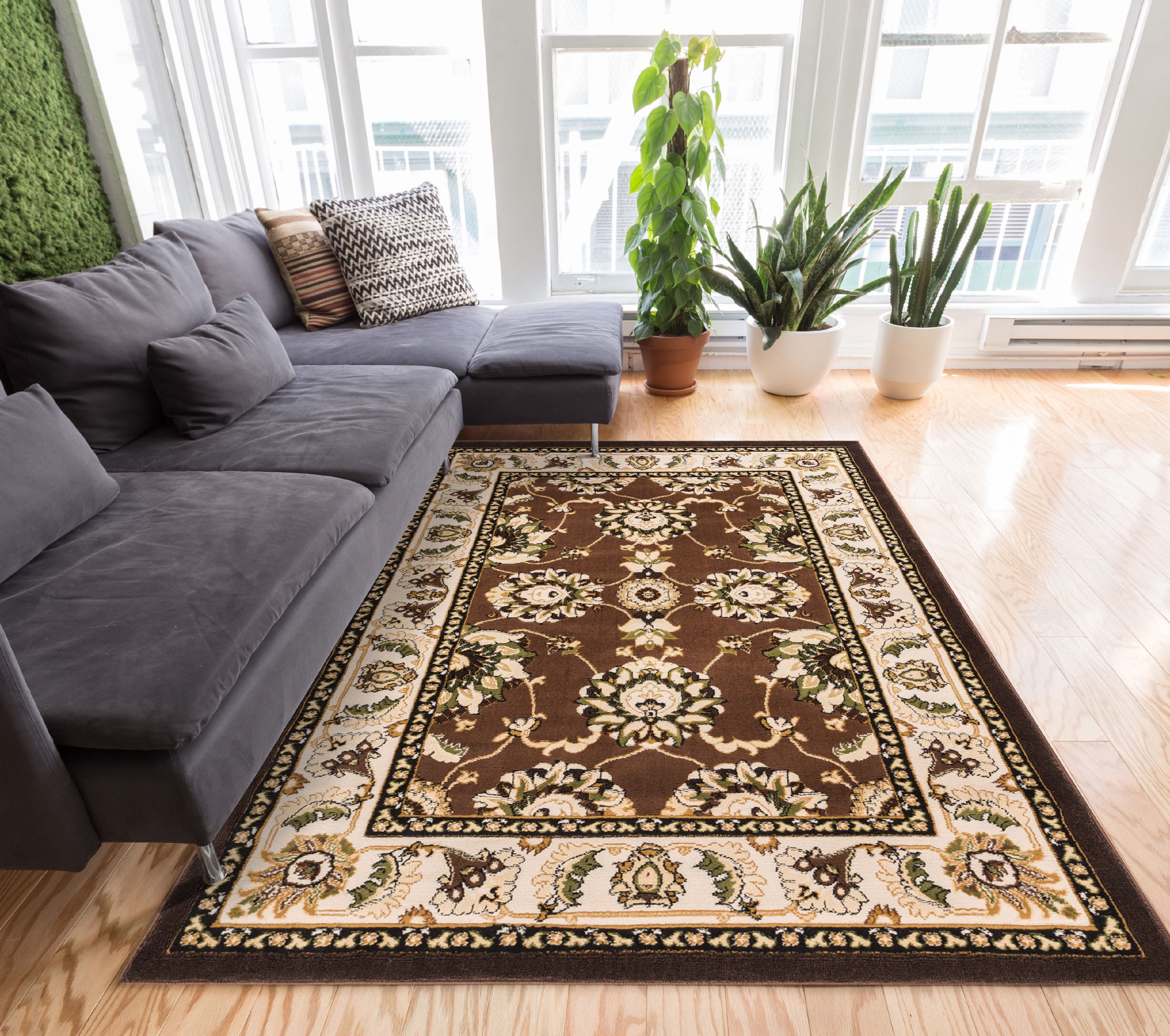 Well Woven Dulcet Alana Traditional Brown Area Rug