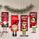 thumbnail image 2 of Bandera de tela de Feliz Navidad, suministros de decoración de porche de puerta de Navidad, adorno colgante, bandera de Papá Noel para colgar en la ventana de la puerta de la pared kaili Sencillez, 2 of 5