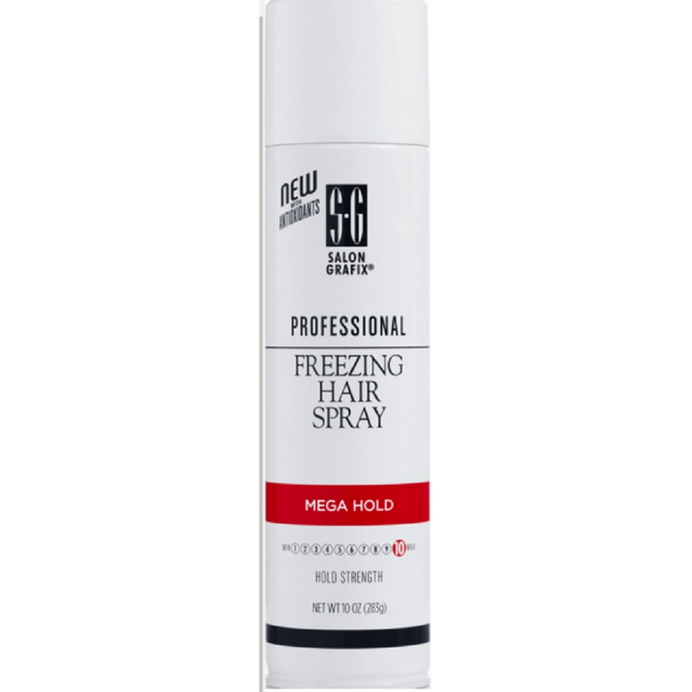 Salon Grafix Freezing Hair Spray Aerosol Mega Hold 10 oz (Pack of 2