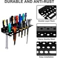 thumbnail image 3 of Screwdriver Organizer, Pliers Rack, Hammer Holder, Heavy Duty Wall Mounted Tool Storage Rack, Hand Tools Organizer, Metal Organizer for Garage Workshop, Garage Tool Organizer Wall Mount, 3 of 7