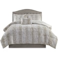 thumbnail image 1 of Madison Park Ensemble de Couette 100 % Polyester en Léopard des Neiges Blanc, 1 of 10