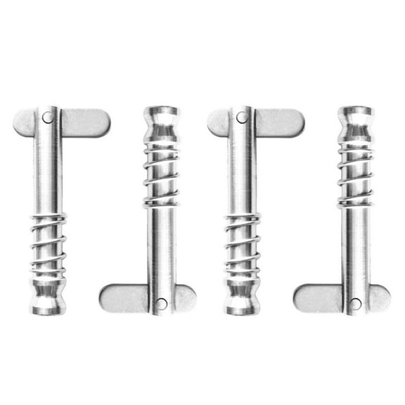 Zxpjkyu 4 Pack Bimini Top Pins Quick Release Pin 1/4 inch 6mm with Spring for Boats Deck