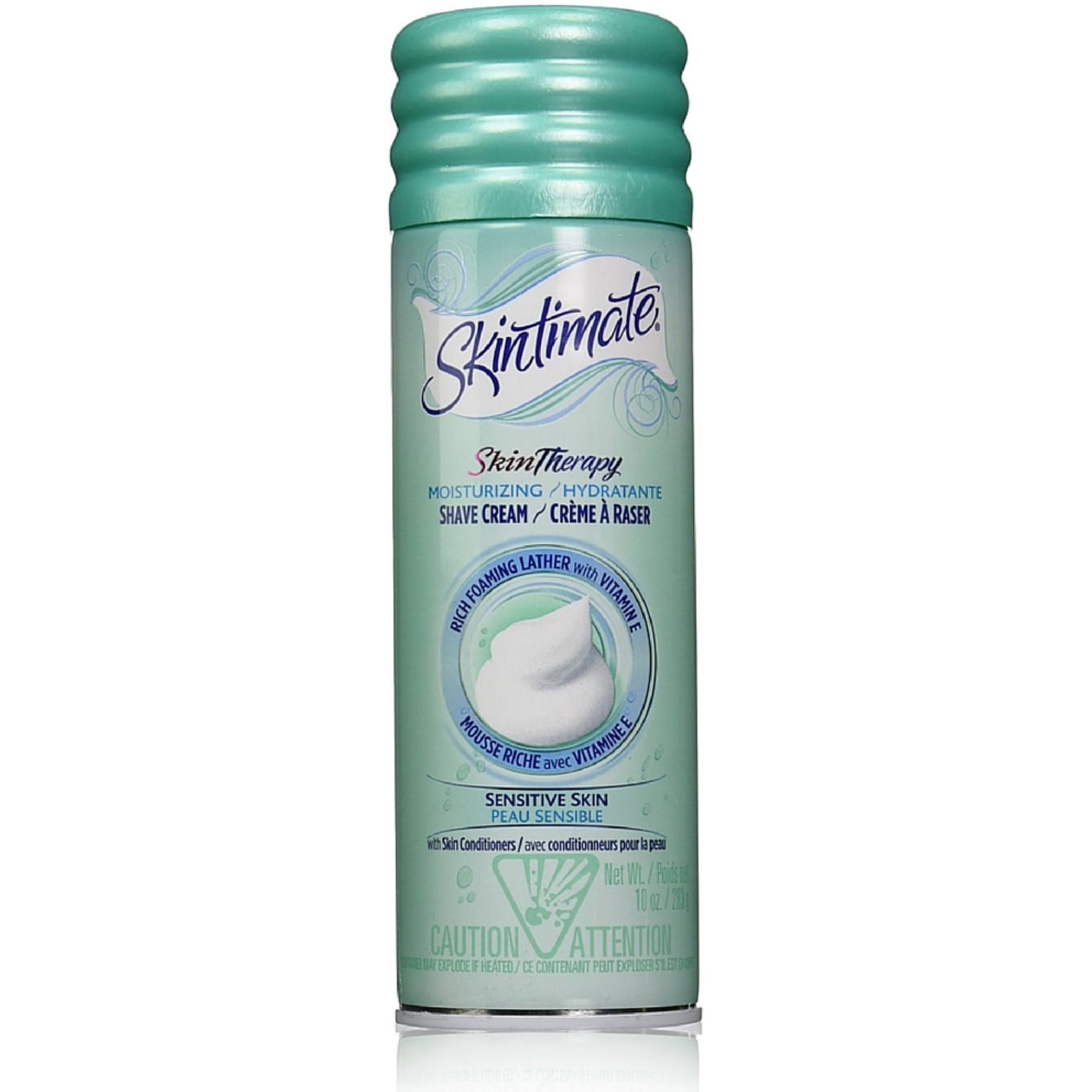 Skintimate Skin Therapy Moisturizing Shave Cream, Sensitive Skin 10 oz (pack of 6)