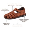 thumbnail image 3 of Barak - Leather Closed Toe Sandal | Honey, 3 of 4