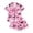 /c43Pink76, variant on CUZIBR Toddler Pajamas For Girls Halloween Short Sleeve Bow Print Button Down Shirt And Shorts 2 PC Sleepwear Ghost Pumpkin Spider Graphic Lapel Smooth Cozy Party Daily Nightwear,Black,3-4 Years