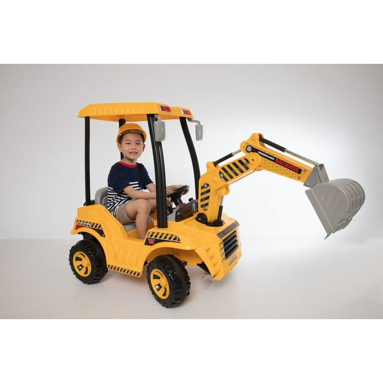 12V Ride On Wonderlanes Backhoe Battery Powered Walmart