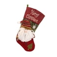 thumbnail image 1 of Naiovety Medias de Feliz Navidad, bocadillos de caramelo, colgador de muñeco de nieve, calcetines, colgante para el hogar, bolsa de regalo Papá Noel, 1 of 6