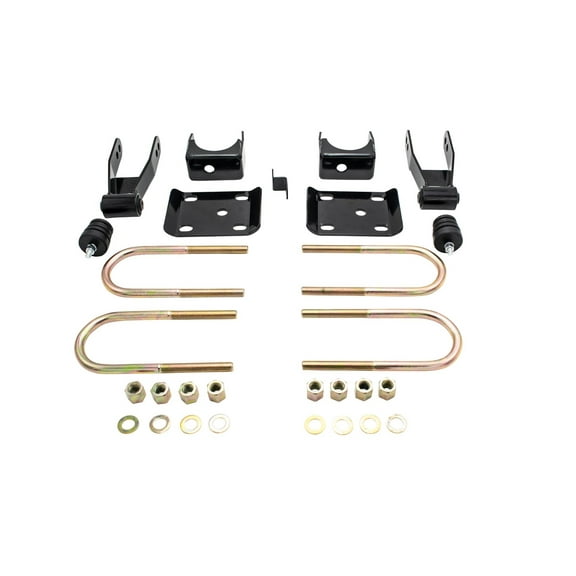 Trekline: 7" - 8" Rear Drop ( Axle Flip Kit   Drop Shackles) FOR 1997 - 2003 Ford F-150 2WD / 4WD