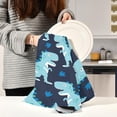 thumbnail image 6 of Kitchen Towels Cartoon Dinosaurs Pattern Cleaning Towel Absorbent Hand Towels Tea Towels for Home Restaurant Dish Clean 28" x 18", 6PCS Washcloth Gift, 6 of 7