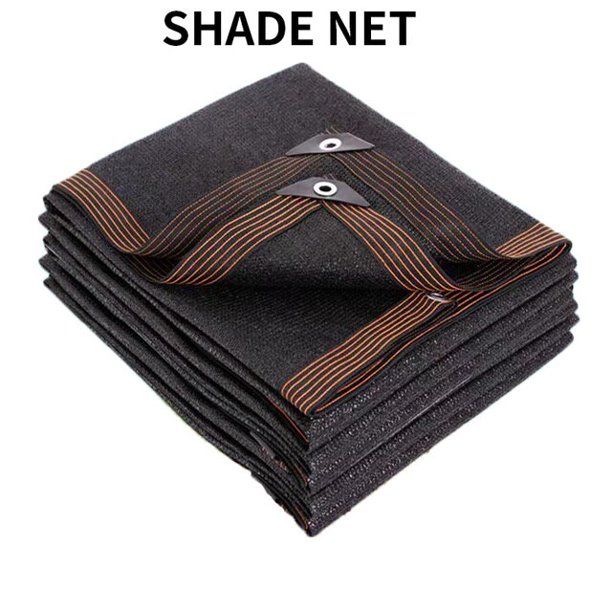 Toldo Anti-UV HDPE para sombra solar, 12 Pines, 90%, negro, balcón, jardín, invernadero, suculentas, piscina, sombrilla, red, 3x5m, 4x5m