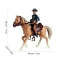 thumbnail image 4 of Cowboy Horse Toy High Simulation Plastic Bright Colors Horse Riding Figurine For Kids Tabletop, 4 of 12