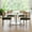 Green, variant on MAYEERTY 2-Pack Black Modern Upholstered Dining Chairs, Rattan Back, Metal Legs, Kitchen Accent