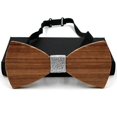 thumbnail image 2 of Men's Tie Clip Natural Zebra Wood Handmade Wooden Adjustable Tie Clip For Tuxedo Wedding Couple, 2 of 4