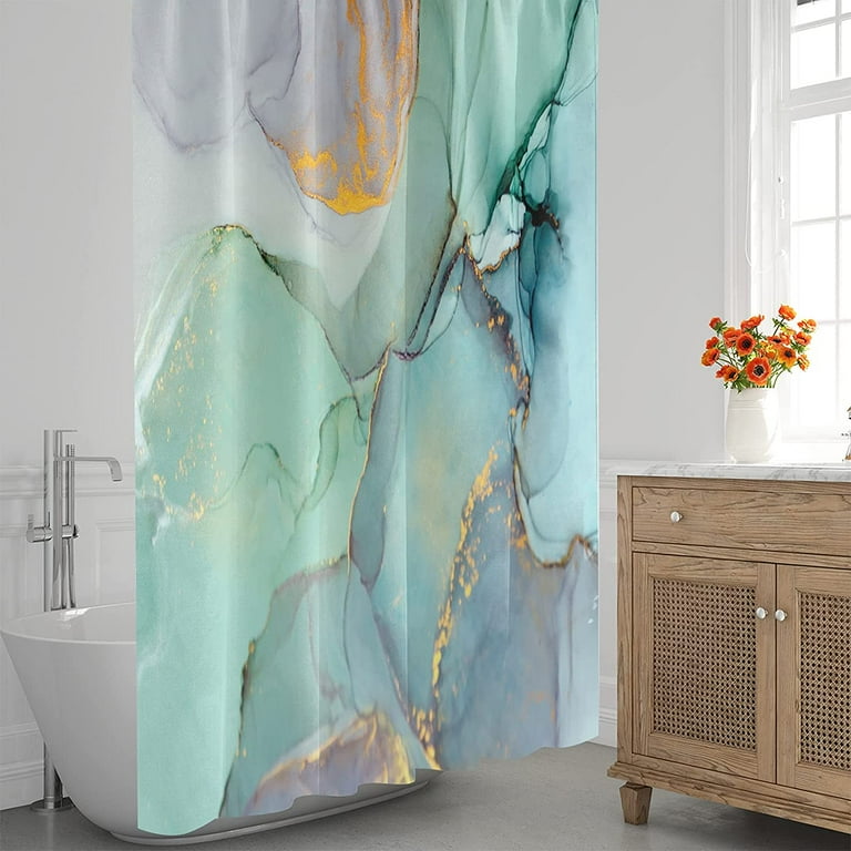 Shower Curtain, Fabric Shower Curtain Set with Hooks, Bath Curtain,  Waterproof Shower Curtain Liner, Elegant Modern Bathroom Accessories, 72 x  72