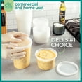 thumbnail image 5 of JoyServe Deli Food Storage Containers with Lids - (48 Sets) 24-32 Oz Quart Size & 24-16 Oz Pint Size Plastic Airtight Takeout Meal Prep Storage, BPA-Free, Dishwasher, Microwave Safe, 5 of 10