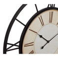 DecMode 37 x 37 In. White Metal Industrial Wall Clock - Walmart.com