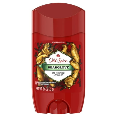 Old Spice Wild Collection Bearglove Invisible Solid Antiperspirant Deodorant for Men 2.6 oz