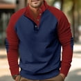 thumbnail image 2 of Men's Standing Collar Sweatshirt Is Outdoor Casual Sweaters Tops L, 2 of 5