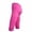 Hot Pink, variant on Swuxness Women Yoga Casual Leggings Capris Pants Solid Color Elastic Waist Breathable Wear