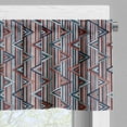 thumbnail image 3 of Ambesonne Tribal Valance Pack of 2, Striped, 42"X18", Cinnamon Black Teal, 3 of 5