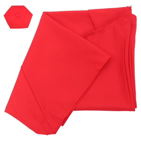LOLIPPYY Red Replacement Patio Umbrella Canopy, Universal Fit for Garden Frames, Outdoor Sunshade Cover