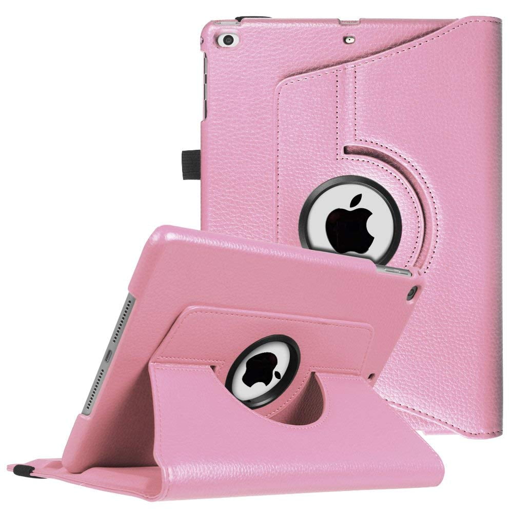 Hot Pink Apple iPad 2 3 4 360 Degree Rotation Smart Leather Stand Case Cover USA 