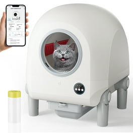 Holaki Automatic Self Cleaning Cat Litter Box Large 65L Space Odor Removal APP Control Walmart