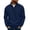 Navy, variant on qafoshin Mens 1/4 Zip Pullover Sweatshirt Fall Winter Stand Collar Long Sleeve Shirts Trendy Casual Solid Color Pullover Tops with Pocket