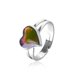 thumbnail image 3 of Qarigey Anillos de humor Cambio de color Temperatura Emoción Sensación Fluorescente Termocrómico Traje Accesorios Bolsa Rellenos corazón Ropa, zapatos y accesorios Miscelánea corazón inclinado, 3 of 6