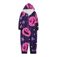 thumbnail image 2 of Family Halloween Pjs Matching Sets Halloween Print Long Sleeve Zippered One Piece Pajama Hooded Jumpsuit Winter Halloween Pjs Family Set, 2 of 4
