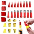 thumbnail image 4 of Kit de Boquillas de Goma Integradas Universales Hot6sl 2024 28 Piezas Transparentes, 4 of 7