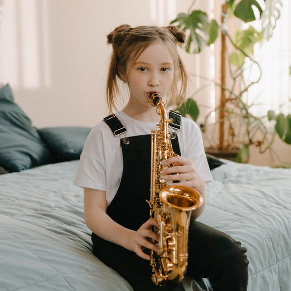 Sparsain 1 Set Saxophone Mouthpiece Kit, Saxophone Mouthpiece Ligature, Reed Pads and Caps