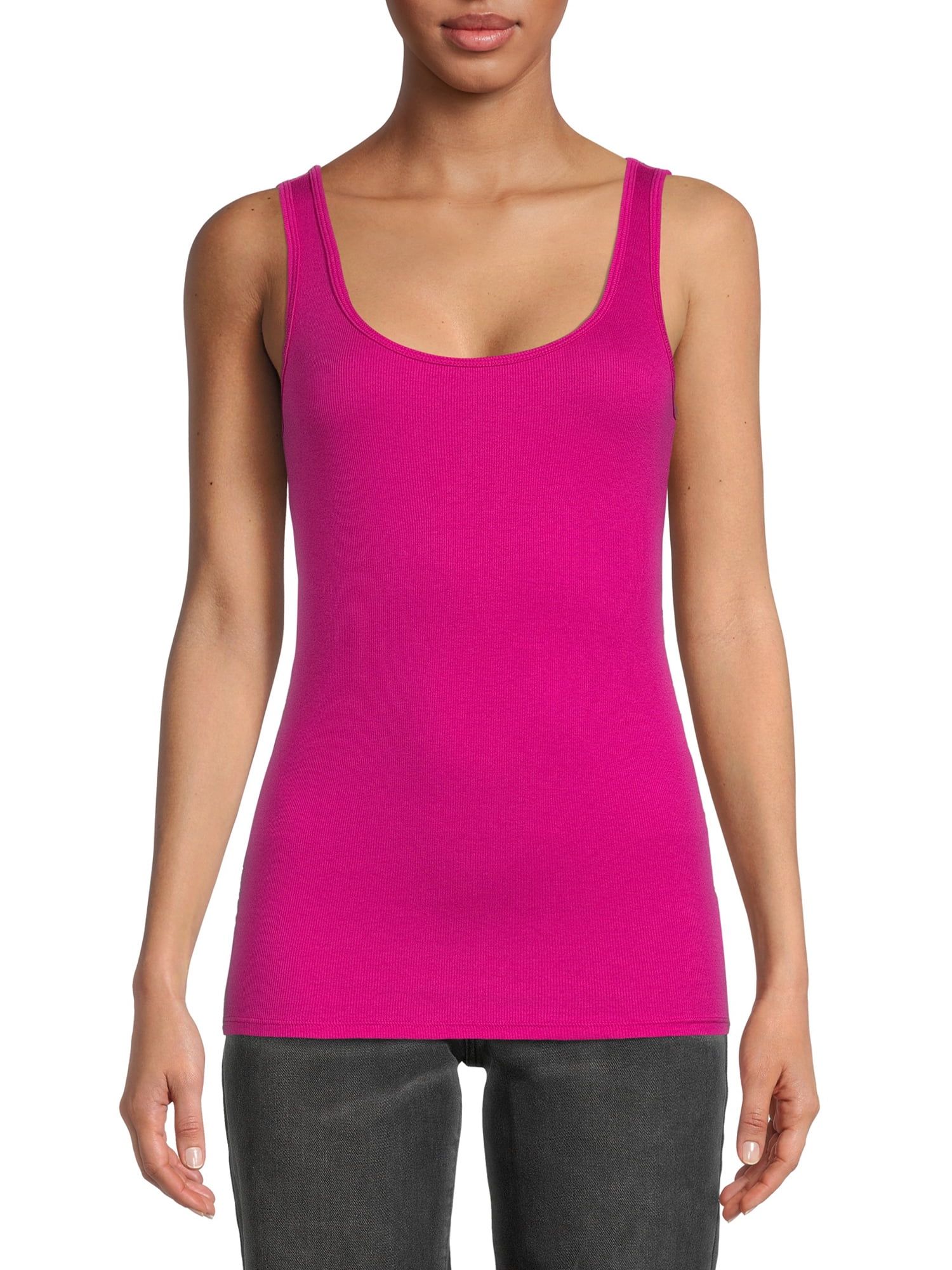 Time and Tru Women's Ribbed Tank Top
