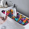 thumbnail image 7 of Sikiie Vibrant Graffiti Urban Art Splash Guard for Sink Faucet-1 PC Super Absorbent Fast Drying Mat Sink Gadgets-Splash Guard for Kitchen, Sink Mat, 7 of 7