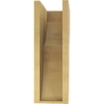 thumbnail image 4 of 6"W x 12"D x 18"H Classic Crestline Rough Cedar Woodgrain TimberThane Corbel, Primed Tan, 4 of 6