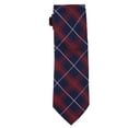 thumbnail image 1 of Club Room Mens Holiday Plaid Self-tied Necktie, Red, One Size, 1 of 1