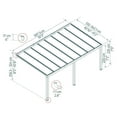 thumbnail image 4 of CANOPIA by PALRAM Stockholm 11 ft. x 19 ft. Patio Cover Kit - Grey, 4 of 9