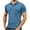 Q-333 Light Royal Blue, variant on Black Workout Athletic Jogger Tops for Man Summer Fall Short Sleeve Henley Turtleneck Fish Net Quick Dry Basic Top T Shirt Blouse Mens 2026 Clothes XXL