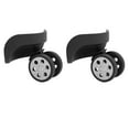 thumbnail image 1 of 2 Pcs Roues de Bagage Silencieuses Pivotantes à 360 Degrés Roues de Bagage en Caoutchouc ABS avec Vis pour Remplacement Réparation, 1 of 8