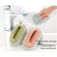 thumbnail image 2 of Handle Sponge Brush, Kitchen Bathroom Cleaning Washing Scrubber (Handle Sponge 3 in 1 Pack), 2 of 5