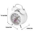 thumbnail image 1 of Reloj Despertador De Metal, Mini Reloj Despertador Digital Silencioso Mini Reloj Despertador Digital De Metal Reloj Despertador De Campana Clásico Portátil Silencio, 1 of 7