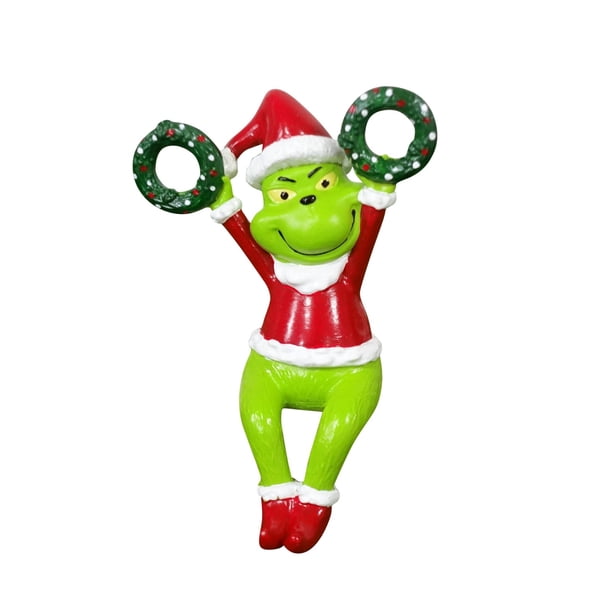 Mini Grinch Ornaments Grinch Ornaments Grinch Christmas Decorations Christmas Decoration Ornaments, Resin Crafts Micro Outlook Home Furnishings