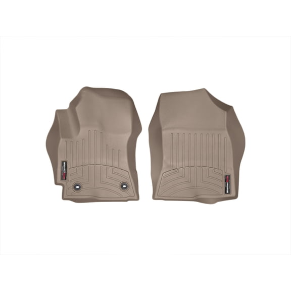 WeatherTech Custom Fit FloorLiners compatible with 2014-2016 Toyota Corolla - 1st Row (Driver & Passenger), Tan