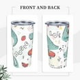 thumbnail image 4 of Kll Music Lover Dinosaur Stainless Steel Vacuum Insulated Coffee Cup 20 Oz Insulated Travel Mug Water Cup With Leak-Proof Straw Lid & Flip Lid,1 Metal Straws,1 Cleaning Brush, 4 of 8