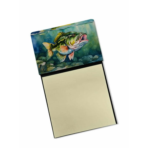 Largemouth Bass Sticky Note Holder 3.25 in x 5.25 in