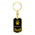thumbnail image 4 of Working Kelpie Keychain Stainless Steel or 18k Gold, 4 of 8