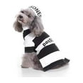 thumbnail image 2 of Pet Life Striped Retro Inmate Prisoner Pet Dog Costume Uniform, 2 of 7