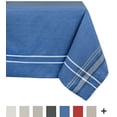 thumbnail image 2 of Design Imports Nappe en Chambray Bleu Français 60x120 Pouces, 2 of 8