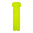 thumbnail image 4 of Pavied Robe Chemise Longue Maxi Robe Manches Courtes Longue Robes d'Été Décontractées Tendance Robe Crayon Liquidation Vert Menthe 5TG, 4 of 5